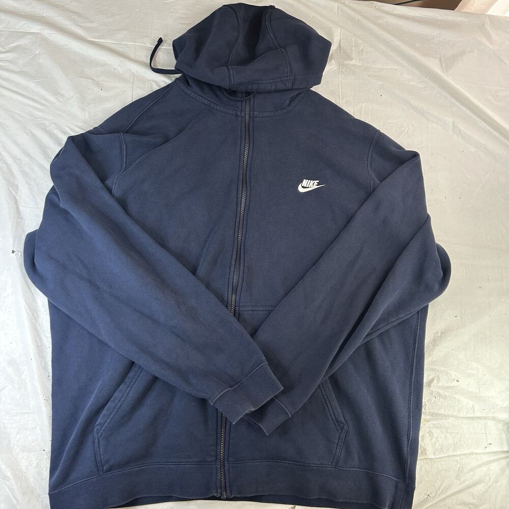 Nike Sportswear Club Fleece Pullover Hoodie Sweatshirt, 3XL Navy